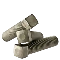 Secure Checkout 1/2"-13 x 1 1/2" Square Head Set Screws, Oval Point, Plain Finish, Coarse (UNC), Case Hardened, Qty 50