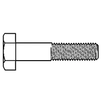 M16-2.00 x 60 mm Hex Cap Screws, Metric Class 10.9, Zinc-Yellow Cr+6 Bake, Partial Thread, Coarse (UNC), DIN 931 / ISO 4014, Qty 25 Best Price
