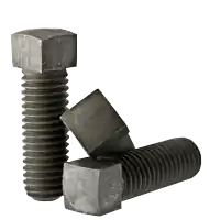 Premium 5/8"-11 x 4" Square Head Set Screws, Cone Point, Plain Finish, Coarse (UNC), Case Hardened, Qty 25