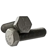 Free Returns 5/16"-18 x 1 1/4" Hex Cap Screws, Grade 5, Plain Finish, Full Thread, Coarse (UNC), Medium Carbon Steel, Made in USA, Qty 100