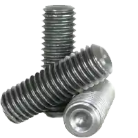 Instant Buy M8-1.25 x 35 mm Socket Set Screws, Cup Point, Grade 45H, Thermal Black Oxide, Coarse (UNC), ISO 4029 / DIN 916, Qty 100
