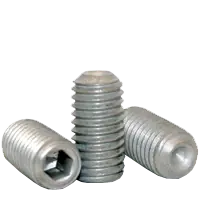 10-32 x 3/4" Socket Set Screws, Cup Point, Zinc-Bake Cr+3, Fine (UNF), Alloy Steel, Qty 100 Low Price