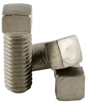 1/4"-20 x 1 1/4" Square Head Set Screws, Cup Point, 18-8 Stainless Steel, Coarse (UNC), Case Hardened, Qty 100 Crafted