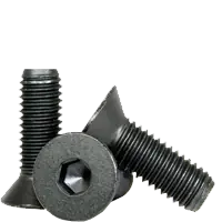 Buy Today 5/8"-18 x 1 1/4" Flat Head Socket Cap Screws, Thermal Black Oxide, Full Thread, Fine (UNF), Alloy Steel, Qty 50