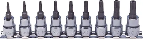 Ko-ken RS3025/9-HOLE 3/8 Sq. Dr. 9 Piece Tamper-Resistant TORX Bit Socket set T10H-T50H Hot Deal