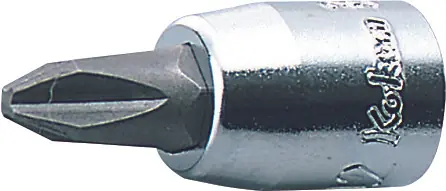 Professional Grade Ko-ken 2000.28-2 1/4 Sq. Dr. Bit Socket PH2 Length 28mm