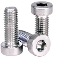 Time-Limited M8-1.25 x 45 mm Low Head Socket Cap Screws, 18-8 Stainless Steel, Partial Thread, Coarse (UNC), Qty 100