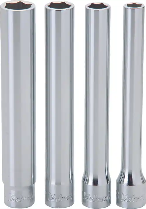 Ko-ken 3300M/4-L120 3/8 Sq. Dr. Socket set 8mm-14mm 6 point Length 120mm 4 pieces Special Offer