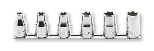 Ko-ken RS4425/6-N 1/2 Sq. Dr. Socket Low Profile TORX 6 piece set E10N-E20N Top Pick