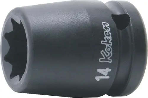 Ko-ken 14415M-17 1/2 Sq. Dr. Socket 17mm Double Square Length 38mm Weekend Sale