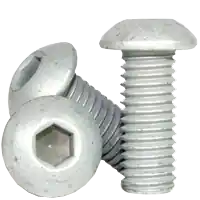 3/8"-16 x 1 1/4" Button Head Socket Cap Screws, Mechanical Zinc Cr+3, Full Thread, Coarse (UNC), Alloy Steel, Qty 100 Price Cut
