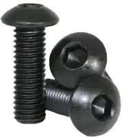 5/16"-18 x 1 1/2" Button Head Socket Cap Screws, Thermal Black Oxide, Full Thread, Coarse (UNC), Alloy Steel, Qty 100 Authentic