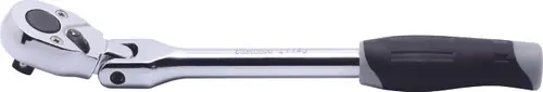 Ko-ken 2774J 1/4 Sq. Dr. Ratchet Handle 20 teeth Length 161mm Flexible Head Plastic Handle Authentic