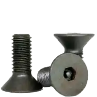 8-32 x 3/4" Flat Head Socket Cap Screws, Tamper-Resistant, Thermal Black Oxide, Full Thread, Coarse (UNC), Alloy Steel, Qty 100 Fresh Stock