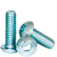 M5-0.80 x 10 mm Button Head Socket Cap Screws, Metric Class 12.9, Zinc-Bake Cr+3, Full Thread, Coarse (UNC), Alloy Steel, ISO 7380, Qty 100 Grab Now