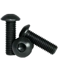 M3-0.50 x 10 mm Button Head Socket Cap Screws, Metric Class 12.9, Thermal Black Oxide, Full Thread, Coarse (UNC), Alloy Steel, ISO 7380, Qty 100 Shop Now