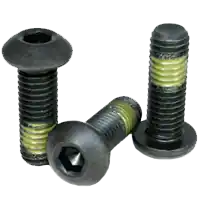 8-32 x 5/8" Button Head Socket Cap Screws, Nylon-Patch Thermal Black Oxide, Full Thread, Coarse (UNC), Alloy Steel, Qty 100 Limited Offer