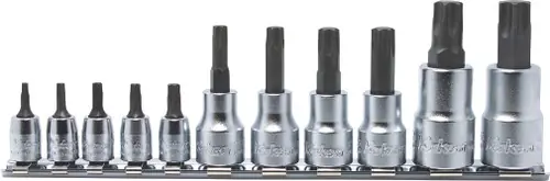Limited Time Ko-ken RSX025/11-IP 1/4, 3/8, 1/2 Sq. Dr. 11 Piece TORXplus Bit Socket set 10IP-60IP