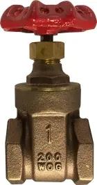 Cheap Midland Metal 940138C Gate Valve, 2-1/2 in Nominal, FIPT, 200 psi WOG Pressure, 32 to 320 deg F