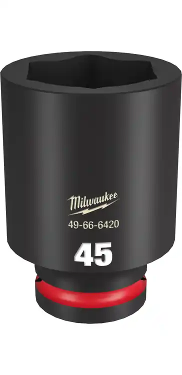 Best Seller Milwaukee Tool 49-66-6420 SHOCKWAVE Impact Duty 3/4" Drive 45MM Deep 6 Point Socket