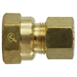 AMC 700066-1006 Coupling, 5/8 in Compression x 3/8 in FNPTF, Brass Best Seller