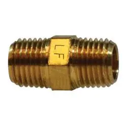 AMC 706123-1208 Reducing Hex Nipple, 3/4 in MPT x 1/2 in MPT, 1.81 in, Brass Cheap