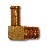 Midland Metal 29ESB-66 Single Barb to MPT Elbows, MAF/USA HOSE BARB, 3/8 Hid x 3/8 Mpt Single Barb, MAF/USA Brass Fittings Instant Buy