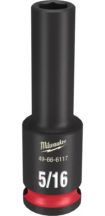 Milwaukee Tool 49-66-6117 SHOCKWAVE Impact Duty 3/8" Drive 5/16" Deep 6 Point Socket Holiday Sale