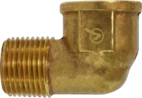 AMC 706216-04 90 deg Street Elbow, 1/4 in FIP x 1/4 in MIP, Brass Exclusive Offer