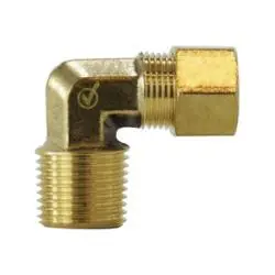 AMC 700069-1012 90 deg Elbow, 5/8 in Compression x 3/4 in MNPTF, Brass Limited Time