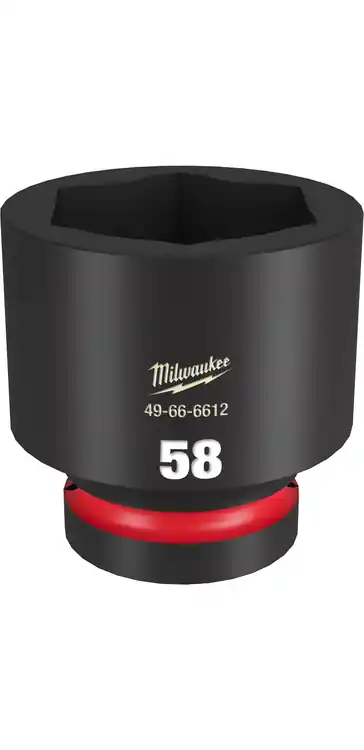 Milwaukee Tool 49-66-6612 SHOCKWAVE Impact Duty 1" Drive 58MM Standard 6 Point Socket Hot Picks