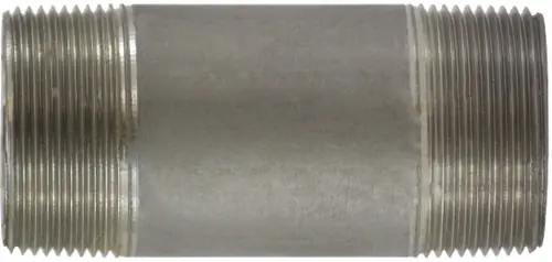 Midland Metal 51144 Seamless Pipe Nipple, 1-1/2 in MPT x 1-1/2 in MPT, 3-1/2 in L, Stainless Steel, SCH 80 Schedule Buy Direct