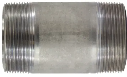 Hot Deal Midland Metal 51201 Seamless Pipe Nipple, 3 in MPT x 3 in MPT, 3 in L, Stainless Steel, SCH 80 Schedule