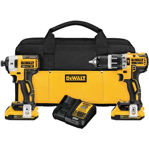Dewalt DCK287D2 20V Max Xr Bl Compact Hd& Impact Combo (2 EA) Fast Shipping