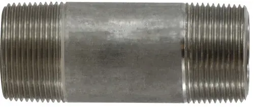 Midland Metal 51127 Seamless Pipe Nipple, 1-1/4 in MPT x 1-1/4 in MPT, 5 in L, Stainless Steel, SCH 80 Schedule Save Now