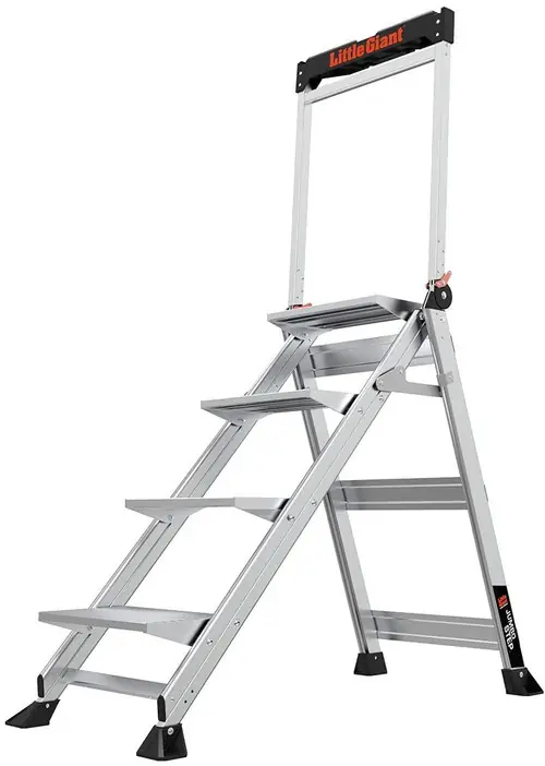 Little Giant 11904 Aluminum Step Ladder, 4 Step, Type IAA, 375 lb Load Capacity High Quality