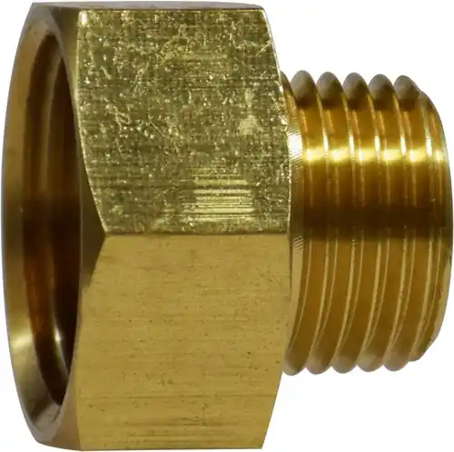 Midland Metal 707484-1208 Garden Hose Connector, 3/4 in 1/2 in, Brass Brand New