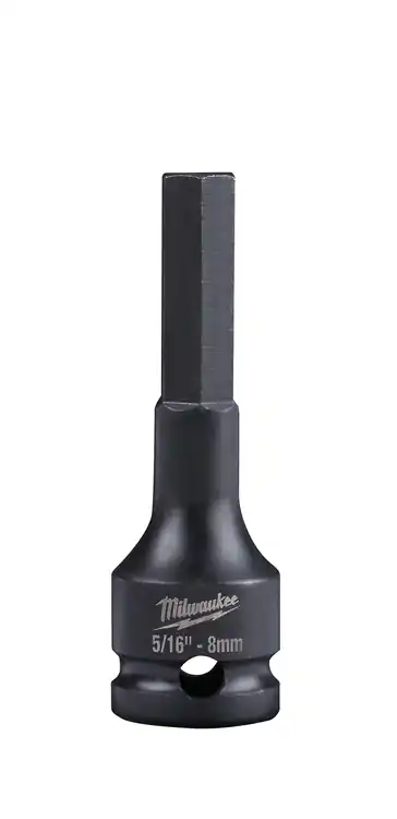 Milwaukee Tool 49-66-5151 SHOCKWAVE Impact Duty 5/16" Lineman‘s 3/8" Drive Hex Bit Socket Today Only