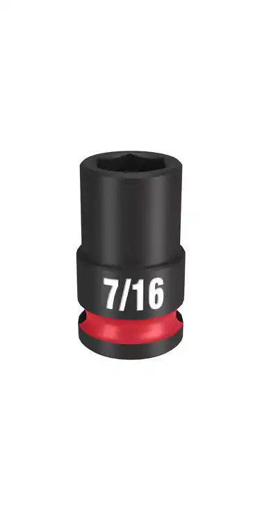Professional Grade Milwaukee Tool 49-66-6105 SHOCKWAVE Impact Duty 3/8" Drive 7/16" Standard 6 Point Socket