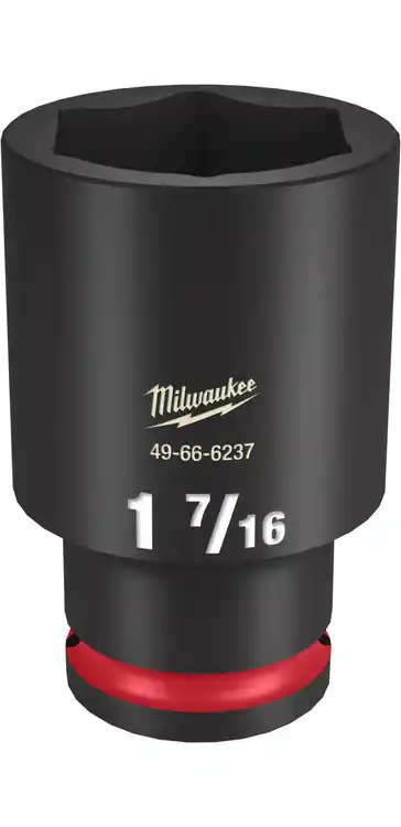 Milwaukee Tool 49-66-6237 SHOCKWAVE Impact Duty 1/2" Drive 1-7/16" Deep 6 Point Socket Don't Miss Out