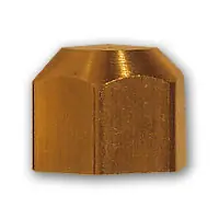 Midland Metal 40-3 MAF/USA Flare Cap, MAF/USA FLARE, 3/16 Flare Cap, MAF/USA Brass Fittings Price Drop