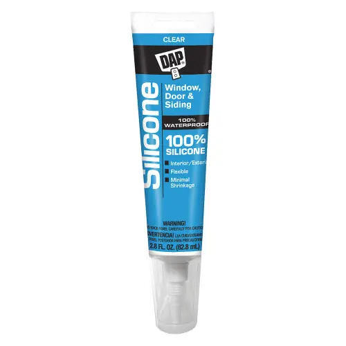 Dap 753 100% Silicone W&D Clear2.8 Oz (6 EA) Budget