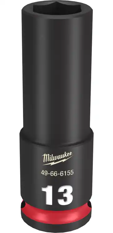 Milwaukee Tool 49-66-6155 SHOCKWAVE Impact Duty 3/8" Drive 13MM Deep 6 Point Socket Holiday Sale