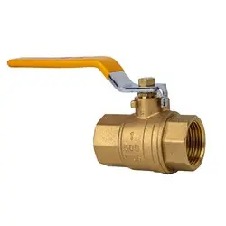 Midland Metal 940225 Ball Valve, 1 in Nominal, FPT, 600 psi WOG Pressure, Brass Body Buy Direct