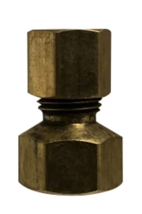 AMC 700097-0806 Adapter, 1/2 in Female Compression x 3/8 in Compression, Brass Deal