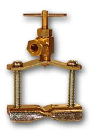 AMC 709195-04 Saddle Valve with Fittings, 1/4 in Nominal, Compression, Brass Body Crafted