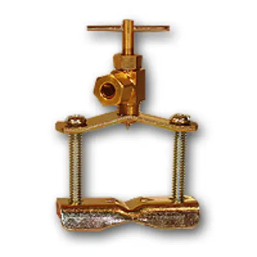 AMC 709195-04 Saddle Valve with Fittings, 1/4 in Nominal, Compression, Brass Body Crafted