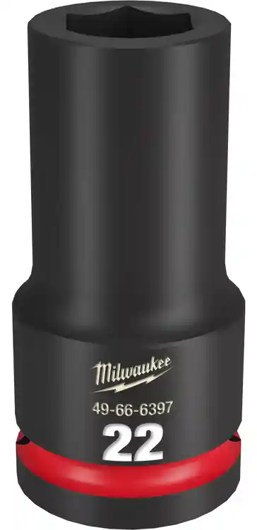 Milwaukee Tool 49-66-6397 SHOCKWAVE Impact Duty 3/4" Drive 22MM Deep 6 Point Socket Genuine