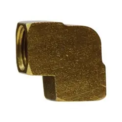 Midland Metal 100A-A 90 Deg Female Elbow, Pipe, 1/8 Pipe 90 Elbow- Fpt To Fpt, Brass Fittings Same Day Shipping