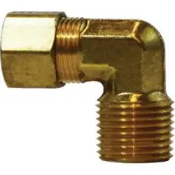 AMC 00069-0808-001 Elbow, 1/2 in Compression x 1/2 in MPT, Brass Affordable